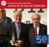 Consell Cambres premi 50 anys Papelmatic