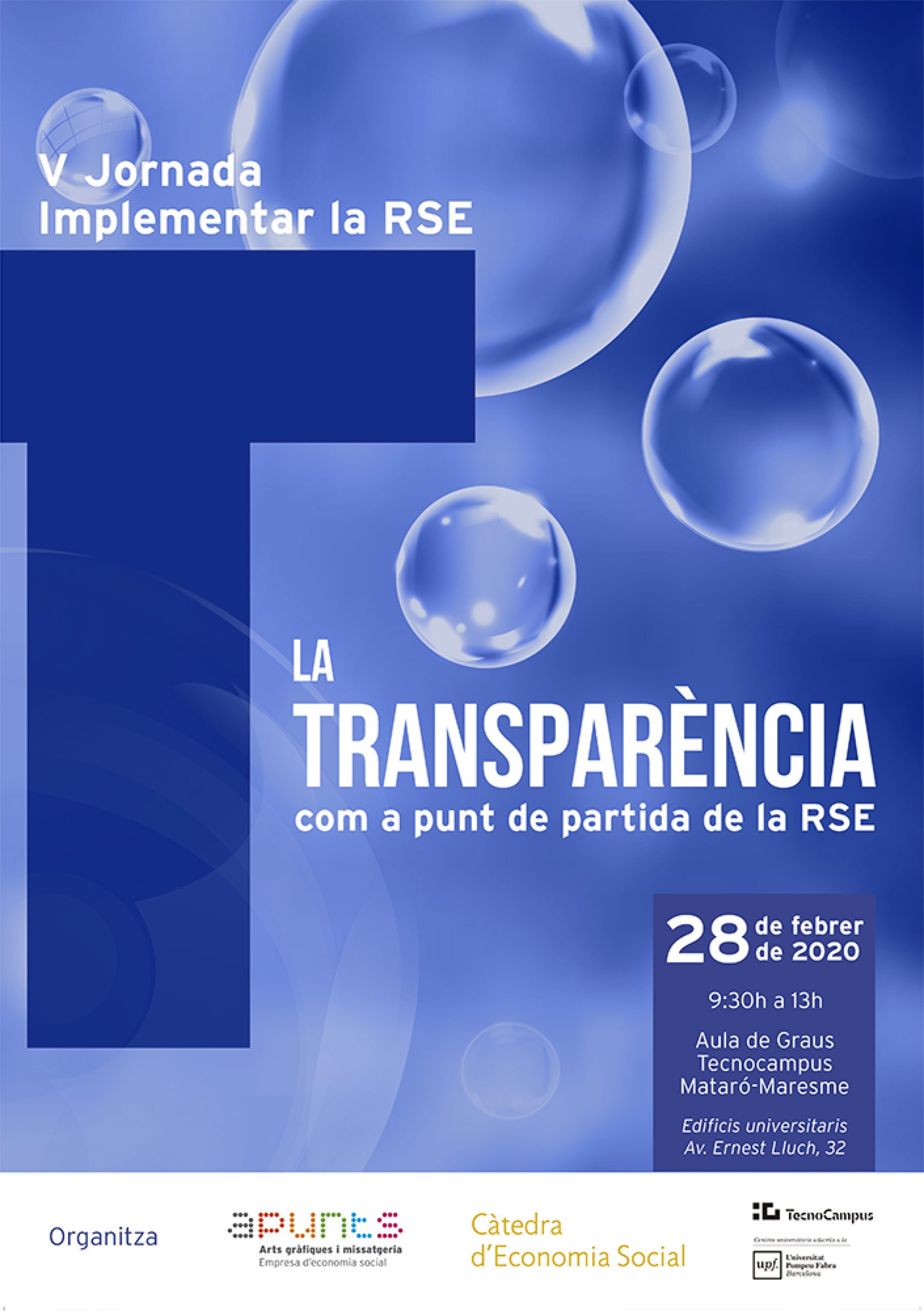 Arriba la V Jornada Implementar l’RSE: La transparència com a punt de partida